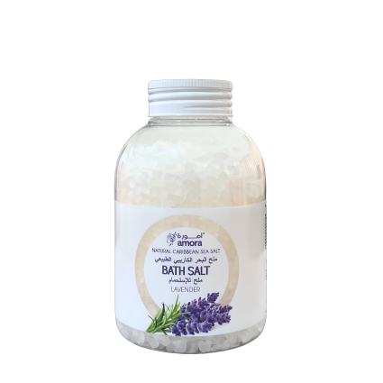 Amora Caribbean Sea Salt Bath Soak – Lavender – 600 g