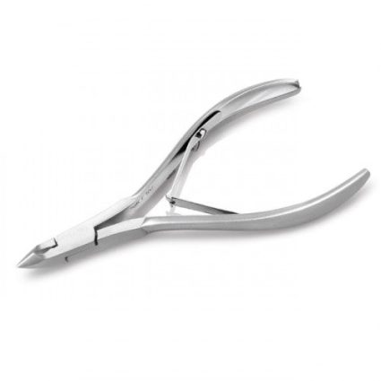 Nghia C-03 JAW12 قصّافة الجلد المحيط بالأظافر – ستانلس ستيل، تشطيب رمادي، أداة احترافية للمانيكير والباديكير