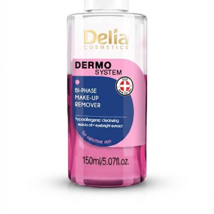 Delia Dermo System Bi-Phase Make-Up Remover – Gentle Dual-Phase Makeup Cleanser – 150 ml