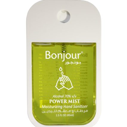 Bonjour Moist Hand Sanitizer – Yellow – 45 ML