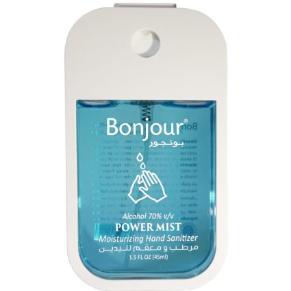 Bonjour Moist Hand Sanitizer – Blue – 45 ML