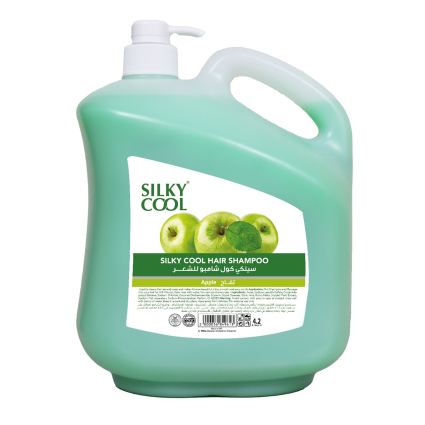 Silky Cool Apple Shampoo – Refreshing & Gentle Hair Cleanser – 4.2 L
