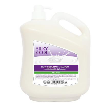 Silky Cool Shampoo 4.2 L – Nourishing, Hydrating, and Gentle Hair Care for All Hair Types – Milk