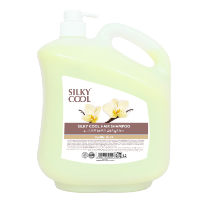 Silky Cool Shampoo 4.2 L – Nourishing, Hydrating, and Gentle Hair Care for All Hair Types – Vanilla