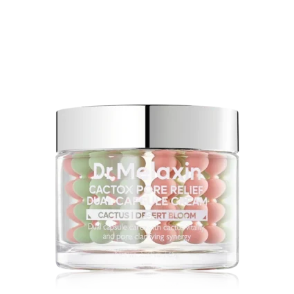 Dr. Melaxin Cactox Pore Relief Dual Capsule Cream – Pore Care & Hydrating Face Cream – 65 g