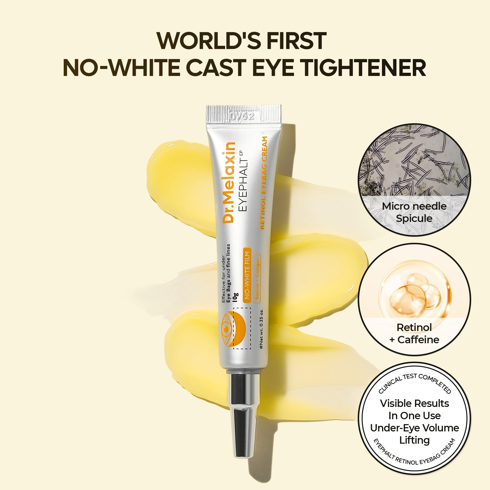 Dr. Melaxin Retinol Eyebag Cream – Firming & Smoothing Under-Eye Care – 10 g - Image 3
