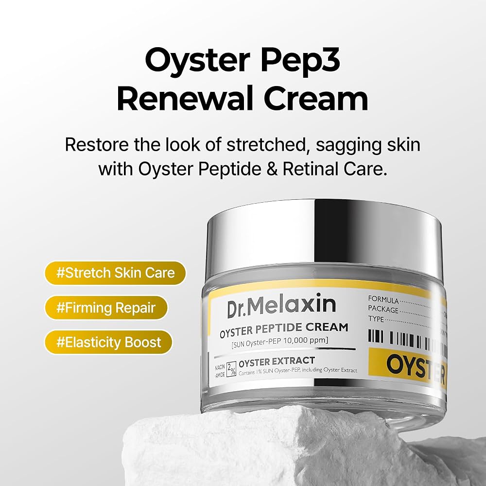 Dr. Melaxin Oyster Peptide Cream – Firming, Hydrating & Elasticity Face Care – 50 ml - Image 3