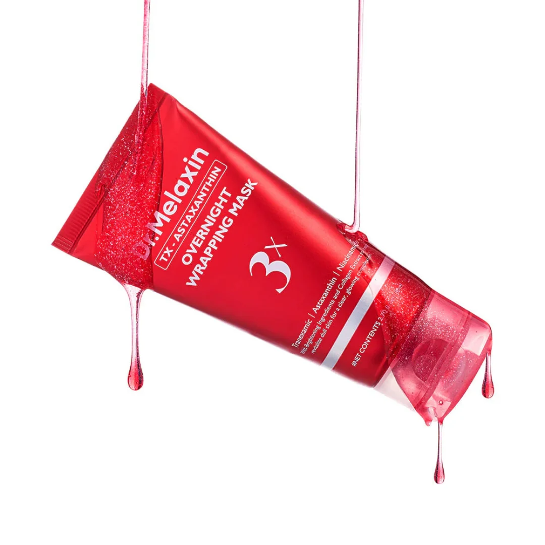 Dr. Melaxin TX-Astaxanthin Overnight Wrapping Mask – Brightening & Hydrating Sleeping Mask – 80 ml - Image 2