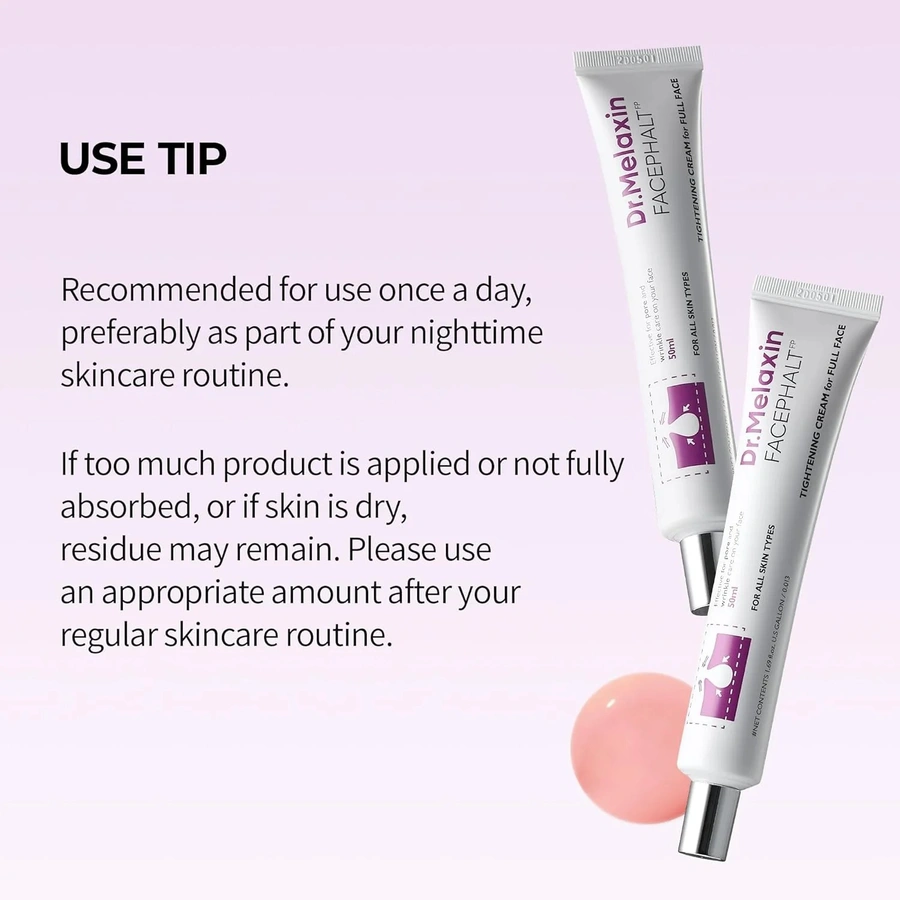 Dr. Melaxin Facephalt Tightening Cream – Firming, Smoothing & Elasticity Care 50 ml - Image 3