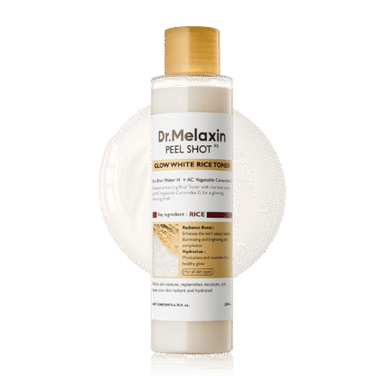 Dr. Melaxin Peel Shot Glow White Rice Toner – Brightening, Smoothing & Radiance Care – 200 ml
