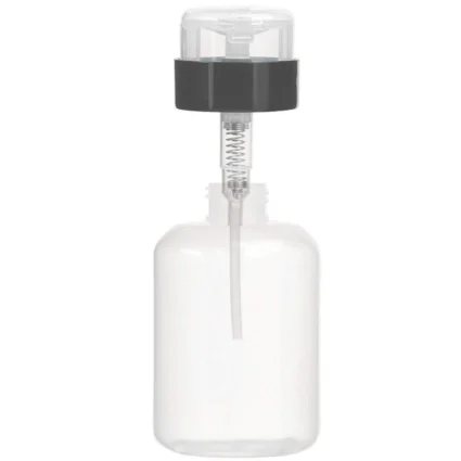 Pilot Club Nail Polish Pump Dispenser Bottle – 200 ml Professional Nail Liquid Bottle with Black Ring