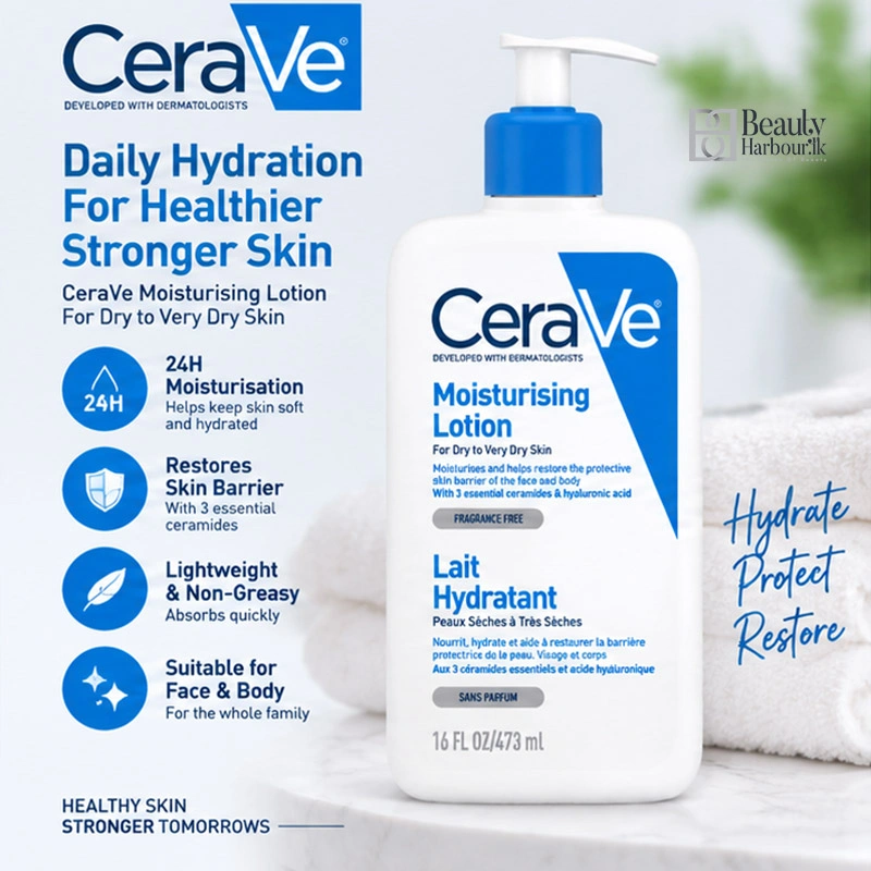 CeraVe Moisturizing Body Lotion – Daily Hydration for Normal to Dry Skin – 236 ml / 473 ml - Image 3