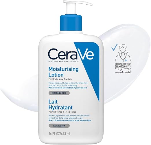 CeraVe Moisturizing Body Lotion – Daily Hydration for Normal to Dry Skin – 236 ml / 473 ml - Image 2