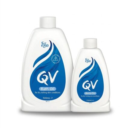 QV Bath Oil – Gentle Cleansing & Moisturizing Bath Care for Dry & Sensitive Skin – 250 ml / 500 ml