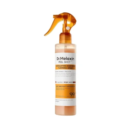Dr. Melaxin Peel Shot Exfoliating Body Spray with Kojic Acid & Turmeric – Smoothing & Brightening Care – 200 ml