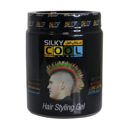 Silky Cool Hair Gel 1000 ml – Black Styling