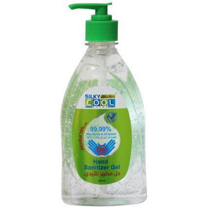 Silky Cool Green Hand Sanitizer Gel Pump – 500 Ml