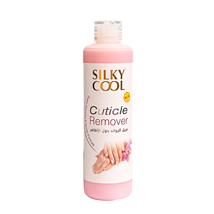Silky Cool Cuticle Remover – Pink Professional Liquid Cuticle Softener with Glycerine – 250 ml
