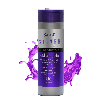 SilverX Salt & Sulfate-Free Purple Shampoo – Toning Care for Blonde & Silver Hair – 350 ml