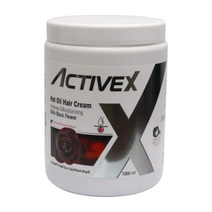 ActiveX Hot Oil Hair Cream 1000 Ml – Black Flower | Deep Nourishment and Strengthening