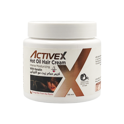 ActiveX Hot Oil Hair Cream 1000 Ml / 500 ml – Keratin , Nourishing and Repairing