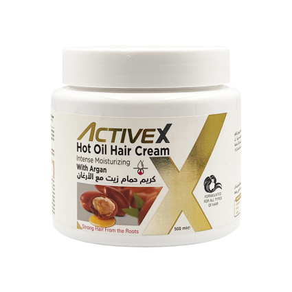 ActiveX Hot Oil Hair Cream 1000 Ml/ 500 ml – Argan | Nourishing and Smoothing