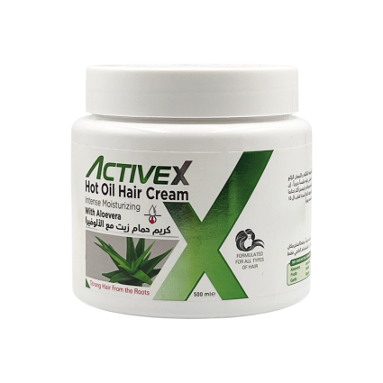 ActiveX Hot Oil Hair Cream 1000 Ml / 500 ml – Aloe Vera (New) | Hydrating and Nourishing