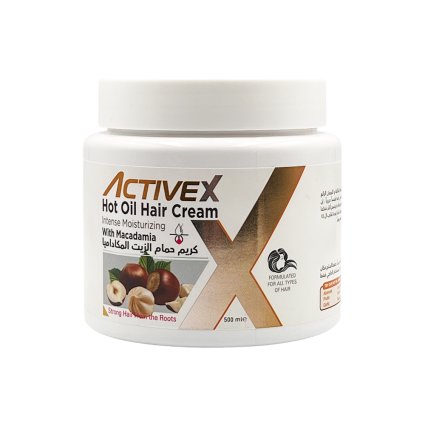 ActiveX Hot Oil Hair Cream 1000 Ml / 500 ml – Macadamia , Nourishing and Repairing
