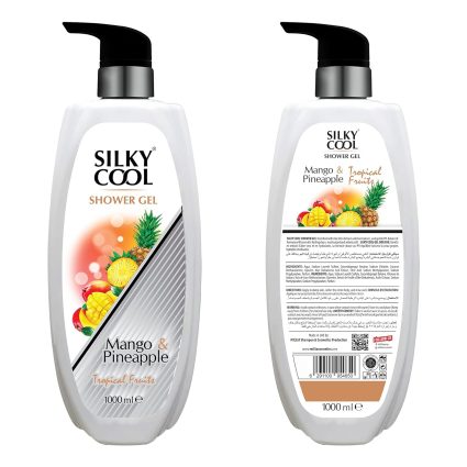 Silky Cool Body Shower Gel – Mango & Pineapple – 1000 ml