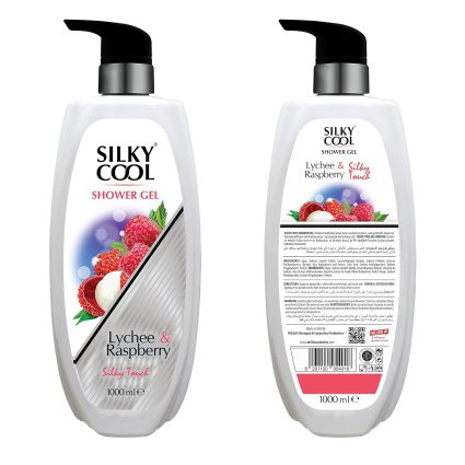 Silky Cool Body Shower Gel – Lychee & Raspberry – 1000 ml