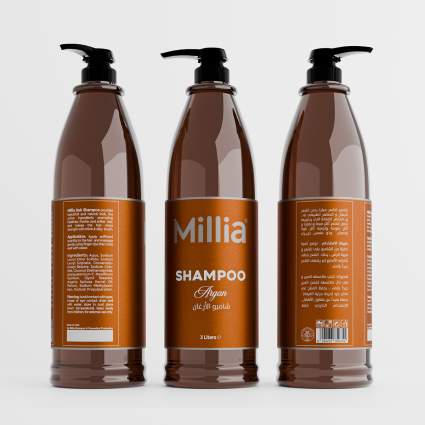 Millia Argan Shampoo – Nourishing & Moisturizing Hair Care – 3 L