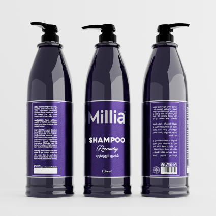 Millia Rosemary Shampoo – Refreshing & Nourishing Hair Care – 3 L