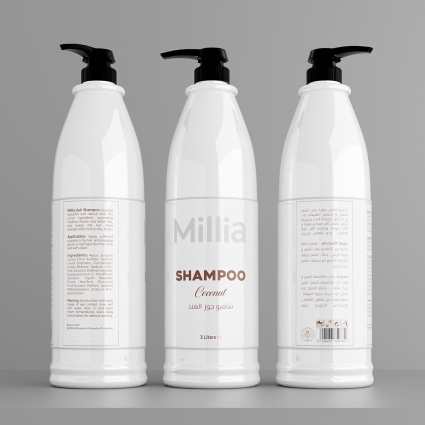 Millia Coconut Shampoo – Nourishing & Moisturizing Hair Care – 3 L