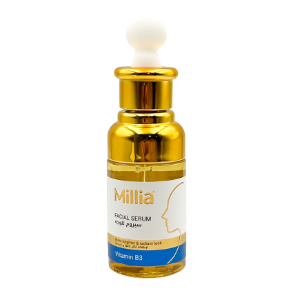 Millia Vitamin B3 Choose Between Facial Cream (100 ml) or Facial Serum (40 ml) – Hydrating Niacinamide Cream / Serum for Even Skin Tone, Dark Spots & Radiant Glow – Serum Only/-