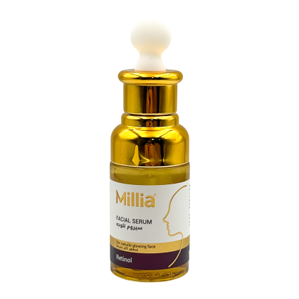 Millia Retinol Skincare – Choose Between Cream (100 ml) or Serum(40 ml) – Renew, Hydrate, and Rejuvenate Your Skin with Retinol – Serum only/-