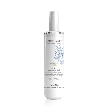 Amethyste Botanical Hydra 10 in 1 Leave-In Spray Mask 150 ml – Multi-Benefit Leave-In Treatment for Dry, Colour-Treated & Sensitised Hair with Botanical Extracts, UV Protection & Shine