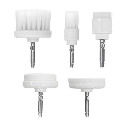 Jully France Facial Brushes 5 Pcs Set- for Deep Cleanse & Dead Skin Removal Beauty Machine replacement heads