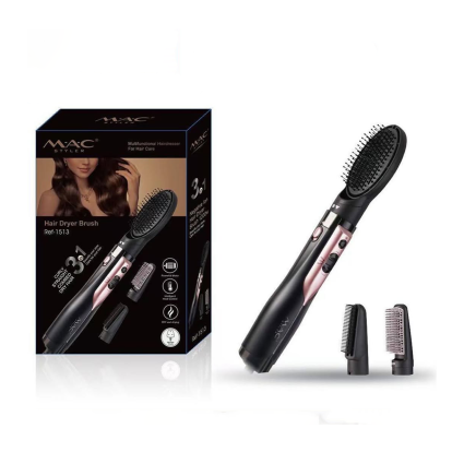Pilot ML-1513 1200W Hair Dryer Brush – Multi-Attachment Hot Air Styler with Oval, Comb & Rectangular Brushes for Straightening, Styling & Volume