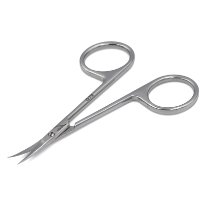 Nghia KD-714 Cuticle Scissors – Professional Mirror-Polished Stainless Steel Nail Scissors with Sharp Curved Tip