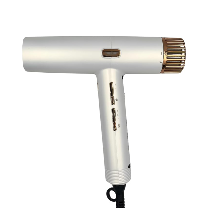 Pilot Professional High-Speed Hair Dryer – Fast Drying with Adjustable Heat & Speed Settings, Lightweight Ergonomic Design – White