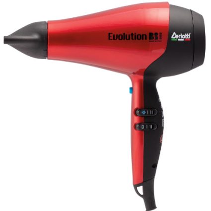 Ceriotti Bi Evolution 5000 Professional Hair Dryer – High-Performance Salon Blow Dryer for Professional Hairstylists – Red