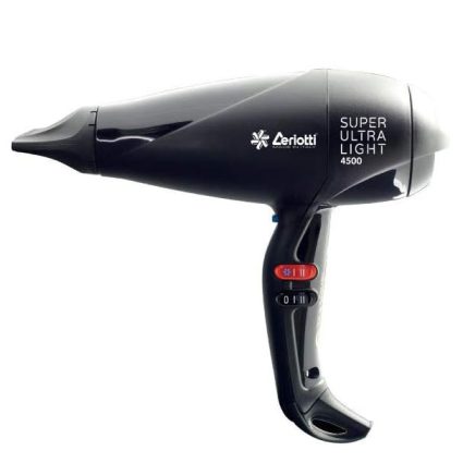 Ceriotti Super Ultra 4500 Professional Hair Dryer – Powerful Lightweight Salon Blow Dryer – Black