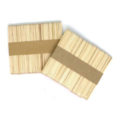 Jully France Disposable Wooden Spatula 200 Pcs – for Precise Wax Application – Eco-Friendly