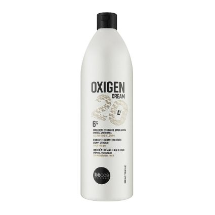 Enhance Your Hair Color with BBCOS Oxidant/Peroxide Cream – Smooth, Hydrating, and Reinforcing developer – Vol.20 / 1000 ml