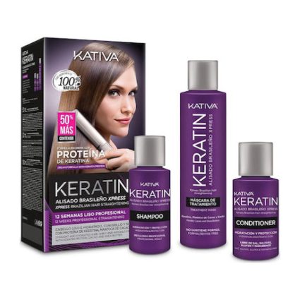 Kativa Keratin Alisado Xpress Kit (Black)