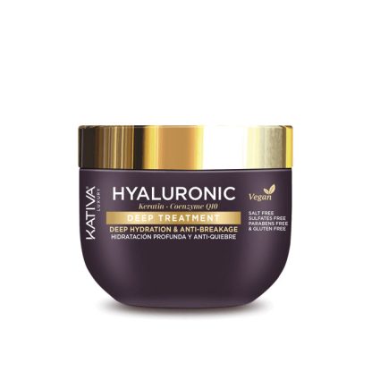 Kativa Deep Treatment 300ml – Deep Hydration & Anti-Breakage with Hyaluronic, Keratin, and Q10