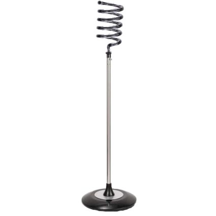 D0130-1 Hair Dryer Stand – Stylish & Space-Saving Dryer Holder for Salon & Home Use – Full Black