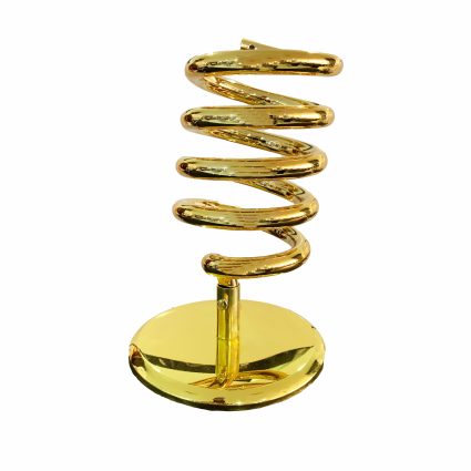 D0028 Gold Hair Dryer Stand – Professional Space-Saving Dryer Holder for Salon & Home Use