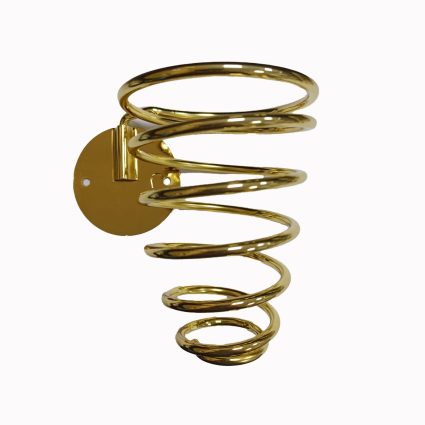 D0064 Gold Hair Dryer Stand – Stylish Space-Saving Dryer Holder for Salon & Home Use