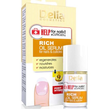 Delia Stop/Help Rich Oil Serum for Nails & Cuticles – Nourishing Nail & Cuticle Care
